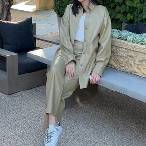 Aritzia matching leather set
